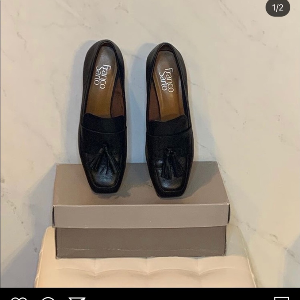 Black platform shoes